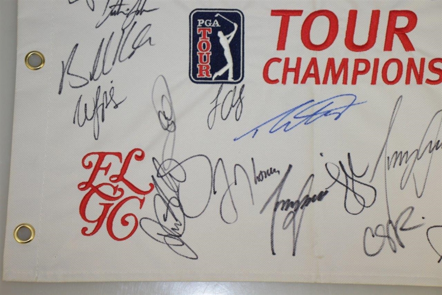 2019 Tour Championship Flag Signed by McIlroy, Koepka, Fowler, Thomas & Others FULL JSA #Z91369