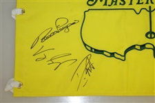 Masters Undated Embroidered Flag Signed by 13 Champs JSA ALOA