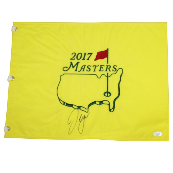 Sergio Garcia Signed 2017 Masters Embroidered Flag JSA #DD50605