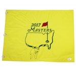 Sergio Garcia Signed 2017 Masters Embroidered Flag JSA #DD50605