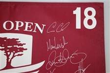 2019 US Open at Pebble Beach Field Signed Flag Beckett #G92993