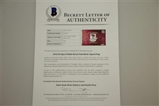2019 US Open at Pebble Beach Field Signed Flag Beckett #G92993