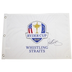 Rory McIlroy Signed 2020 Ryder Cup at Whistling Straits Embroidered Flag JSA #EE39824