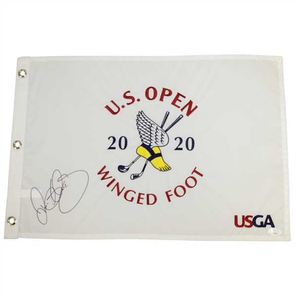 Rory McIlroy Signed 2020 US Open at Winged Foot Embroidered Flag JSA #EE39820