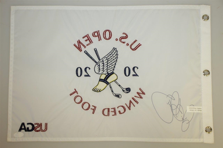 Rory McIlroy Signed 2020 US Open at Winged Foot Embroidered Flag JSA #EE39820