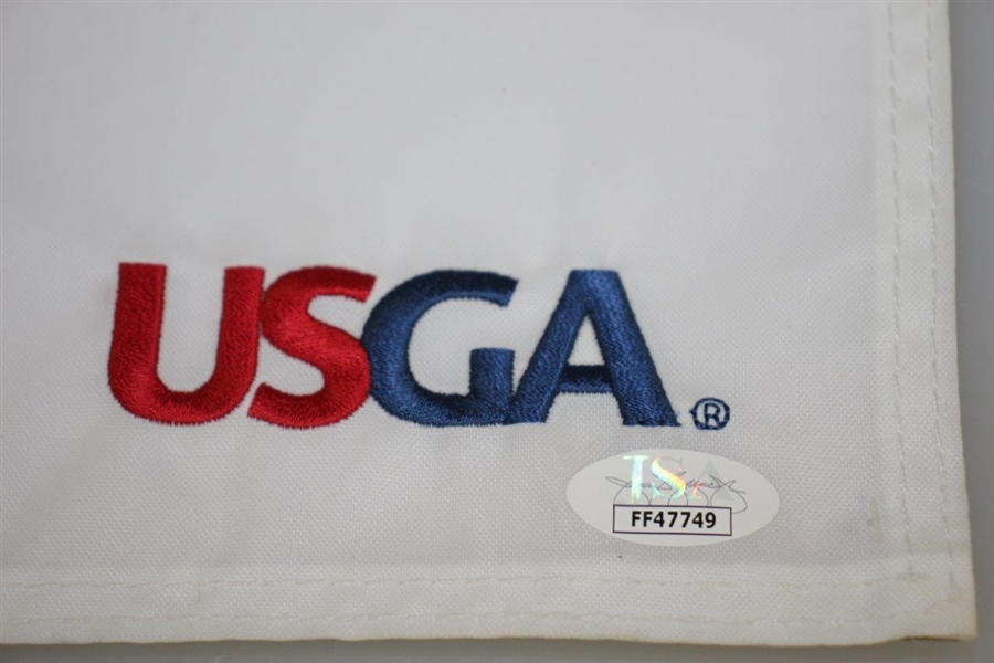 Gary Woodland Signed 2019 US Open Flag at Pebble Beach - First Major JSA #FF47749