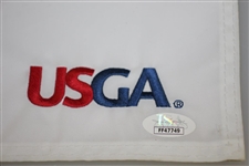 Gary Woodland Signed 2019 US Open Flag at Pebble Beach - First Major JSA #FF47749