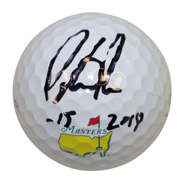 Patrick Reed Signed Masters Logo Golf Ball w/ Score & Year Won Inscriptions JSA #EE39880