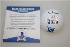 Nick Faldo Signed St. Andrews Logo Golf Ball Becket #F51501