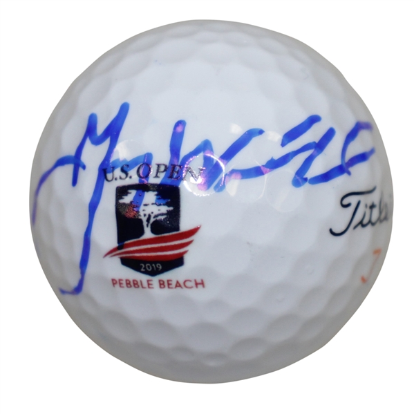 Gary Woodland Signed 2019 US Open at Pebble Bach Logo Ball JSA #FF47788