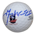 Gary Woodland Signed 2019 US Open at Pebble Bach Logo Ball JSA #FF47788