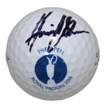 Henrik Stenson Signed 2016 Open Championship at Royal Troon Ball PSA #AE50017