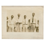 Original George Pietzcker Photo of Bobby Jones w/ U.S. Amateur Champs  Von Elm,Gardner& Marston-All 3 Beat Bobby!