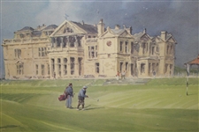 'The Eighteenth At St. Andrews' Artist's Proof Print Signed Robert Wade For World Golf Hall of Fame