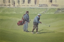 'The Eighteenth At St. Andrews' Artist's Proof Print Signed Robert Wade For World Golf Hall of Fame