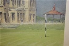 'The Eighteenth At St. Andrews' Artist's Proof Print Signed Robert Wade For World Golf Hall of Fame