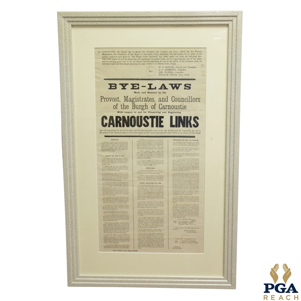 1903 Carnoustie Links Bye-Laws