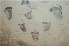 1999 Ryder Cup at The Country Club Brookline United States Team Signed Poster JSA ALOA