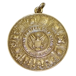 1921 Eastern Golf Assn. 14k Gold Medal Won by Miss Florence Vanderbeck - Brookline