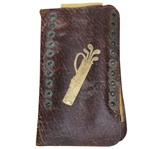 Pat. Nov. 26, 1901 Leather Golf Score Keeper with Golf Bag & Clubs - Crist Collection