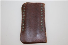 Pat. Nov. 26, 1901 Leather Golf Score Keeper with Golf Bag & Clubs - Crist Collection