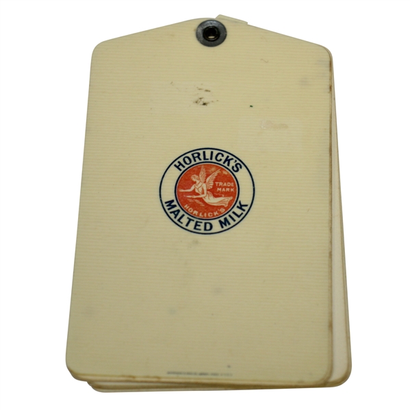 Horlicks Malted Milk Golf Score Keeper Advertising Booklet - Crist Collection