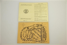 Two Vintage Chicago Park District 'Enjoy Leisure Hours' Golf Scorecards - Crist Collection