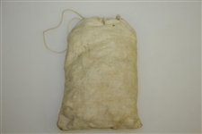 Vintage Montgomery Ward 100 Waxed Yellow Golf Tees Canvas Tee Bag with Tees - Crist Collection
