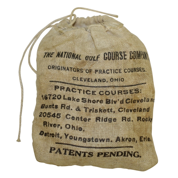 Vintage "The National Golf Course Company" Canvas Tee Bag with Tees - Crist Collection