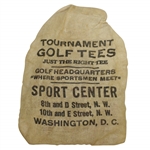 Vintage "Sport Center - Golf Headquarters" Canvas Tee Bag with Tees - Crist Collection