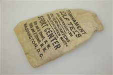 Vintage Sport Center - Golf Headquarters Canvas Tee Bag with Tees - Crist Collection