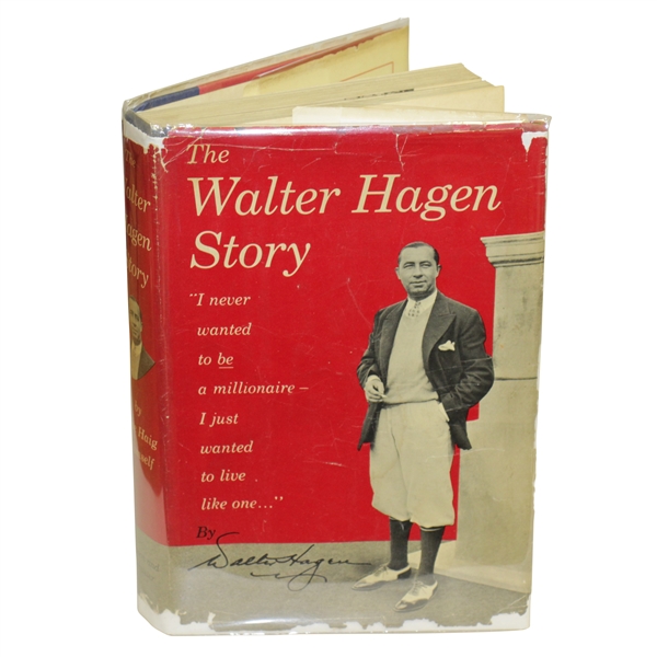 Walter Hagen Signed The Walter Hagen Story 1st Edition Book JSA ALOA