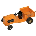 Vintage Metal Golf Club Tractor by Tonka Toys - Original Burnt Orange Paint