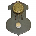 1910 De Luxe Pendulum Clock - Waterbury Ct. Manufactured August C Keebler Co. w/ Key - Works