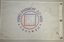 Annika Sorenstam Signed 2006 US Women's Open Newport Flag JSA #AA68303