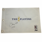 Jerry Pate Signed The Players Embroidered Flag w/ "1982" Inscription JSA ALOA