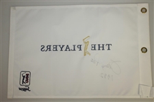 Jerry Pate Signed The Players Embroidered Flag w/ 1982 Inscription JSA ALOA