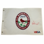 Michelle Wie Signed 2014 US Womens Open at Pinehurst Embroidered Flag JSA ALOA