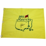 Jack Nicklaus Signed 2011 Masters Embroidered Flag JSA ALOA