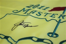 Jack Nicklaus Signed 2011 Masters Embroidered Flag JSA ALOA