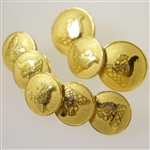 Oakmont Country Club Members Blazer Jacket Buttons - Set of Eight