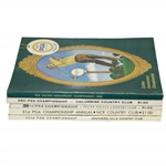 1966-70 PGA Championship Programs Set - Floyd, Stockton, Boros & Others 