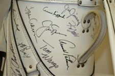 Arnold Palmer, Jack Nicklaus & Gary Player Signed Ping Bag w/ Others JSA ALOA