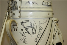 Arnold Palmer, Jack Nicklaus & Gary Player Signed Ping Bag w/ Others JSA ALOA