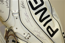 Arnold Palmer, Jack Nicklaus & Gary Player Signed Ping Bag w/ Others JSA ALOA