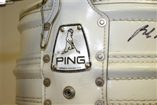 Arnold Palmer, Jack Nicklaus & Gary Player Signed Ping Bag w/ Others JSA ALOA