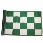 Cypress Point Embroidered Green & White Checkered Course Pin Flag
