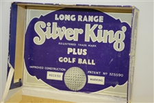 Vintage Silver King Plus Golf Ball Box