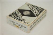 Blue Pigeon Golf Ball Box by Ralston Company Chicago w/ Mesh Ball