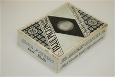 Blue Pigeon Golf Ball Box by Ralston Company Chicago w/ Mesh Ball